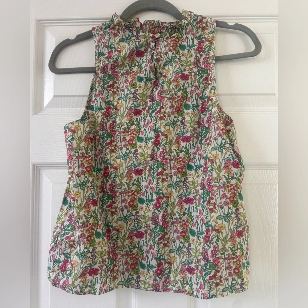 J. Crew Woman’s Fleur top in Liberty® fabric size XS